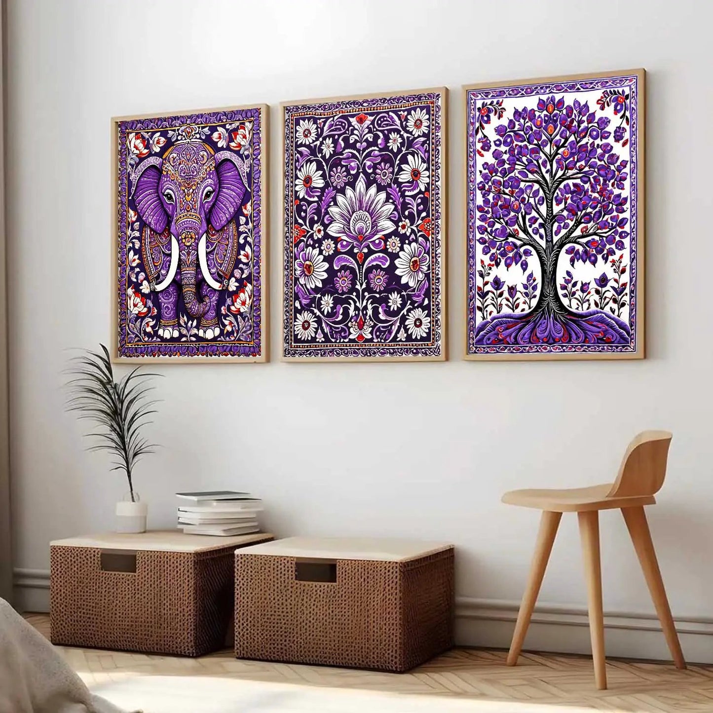 Traditional  Wall   Art  Paintings for Living Room - Wall Poster With frames