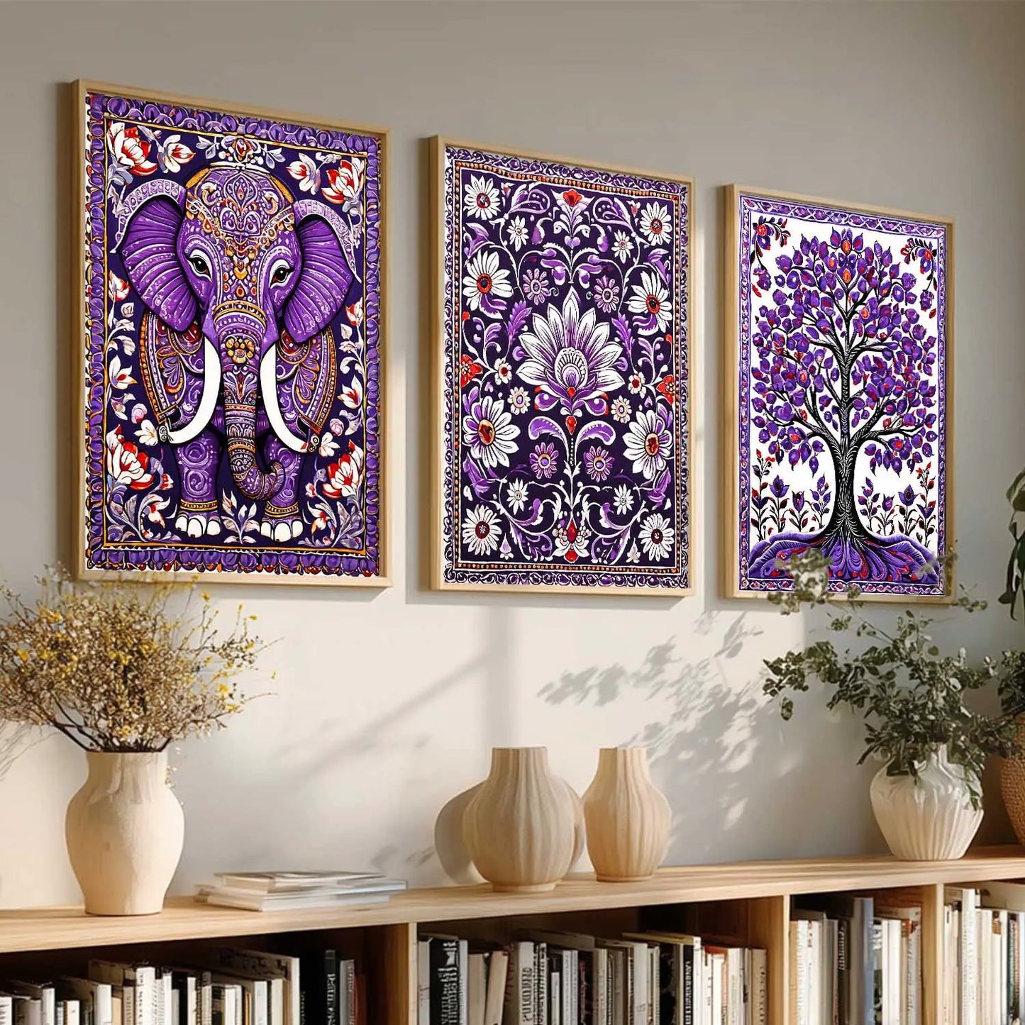 Traditional  Wall   Art  Paintings for Living Room - Wall Poster With frames