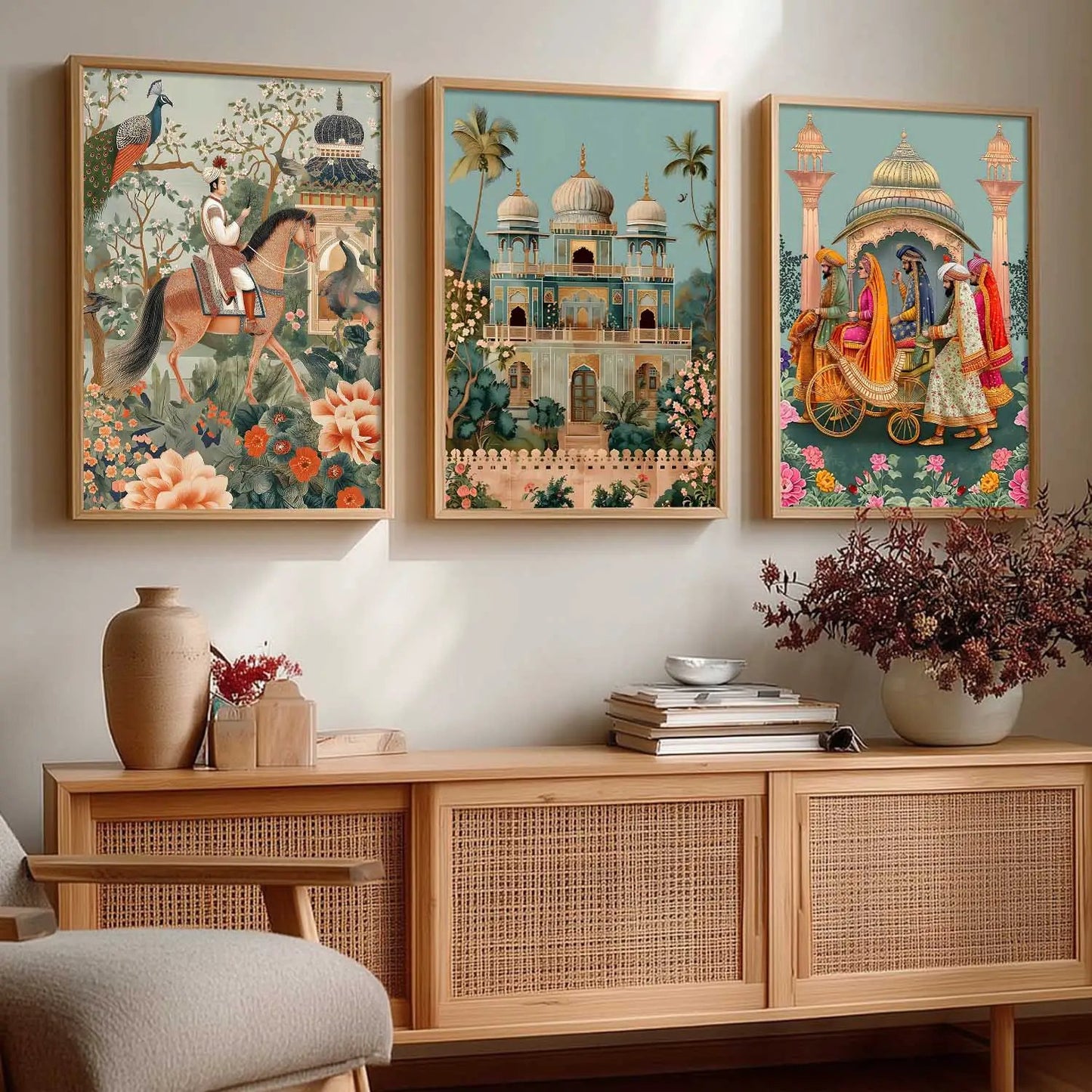 Traditional  Wall  Art Paintings for Living Room - Wall Poster With frames