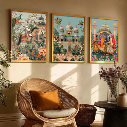 Traditional  Wall  Art Paintings for Living Room - Wall Poster With frames