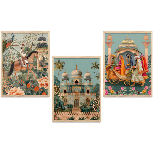 Traditional  Wall  Art Paintings for Living Room - Wall Poster With frames