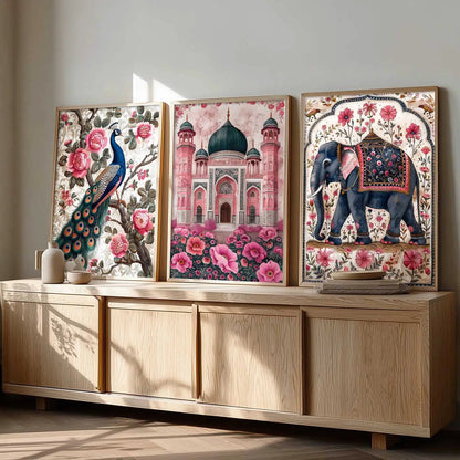 Traditional   Wall  Art Paintings for Living Room - Wall Poster With frames
