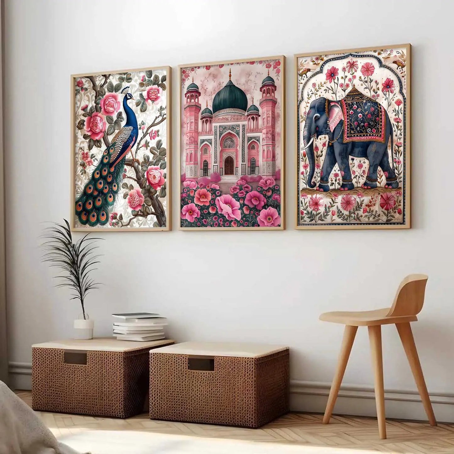 Traditional   Wall  Art Paintings for Living Room - Wall Poster With frames