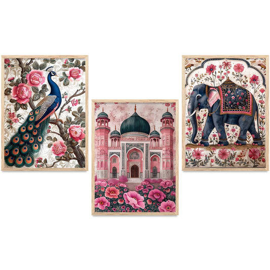 Traditional   Wall  Art Paintings for Living Room - Wall Poster With frames