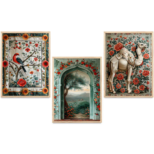 Traditional   Wall  Art  Paintings for Living Room - Wall Poster With frames