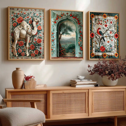 Traditional   Wall  Art  Paintings for Living Room - Wall Poster With frames