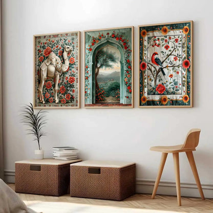 Traditional   Wall  Art  Paintings for Living Room - Wall Poster With frames