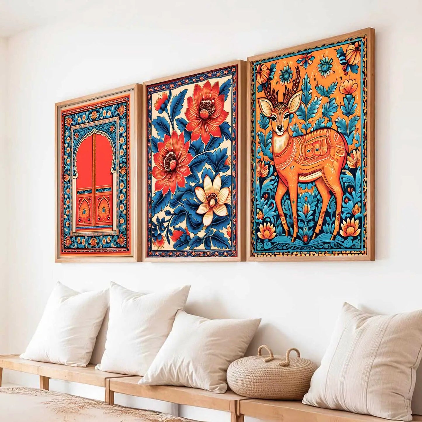 Traditional  Wall  Art Paintings for Living Room - Wall Poster With frames