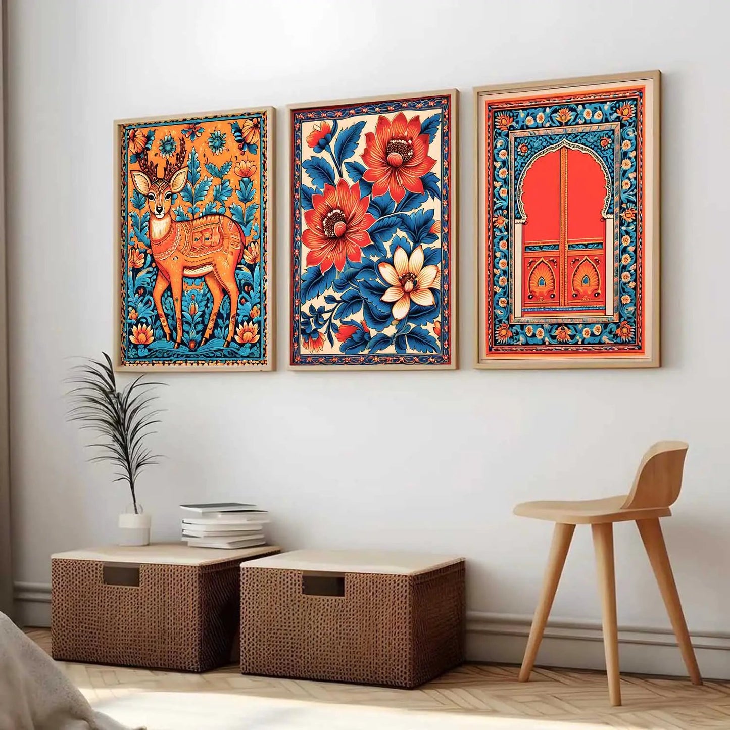 Traditional  Wall  Art Paintings for Living Room - Wall Poster With frames