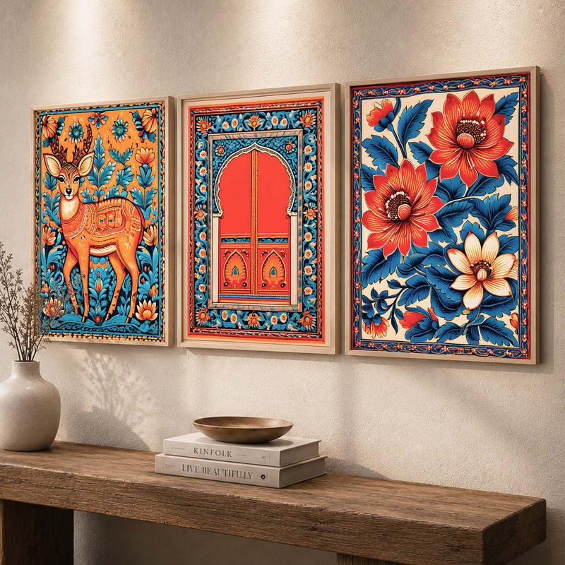 Traditional  Wall  Art Paintings for Living Room - Wall Poster With frames