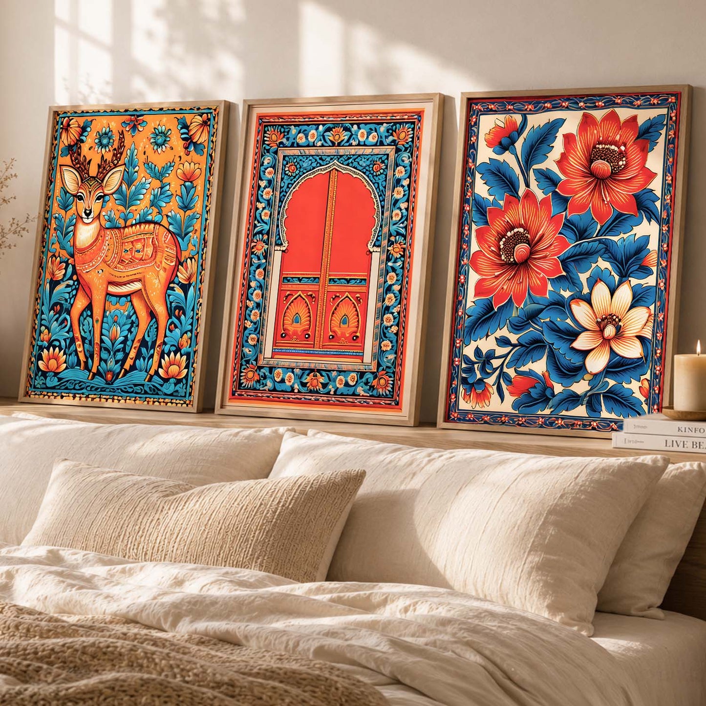 Traditional  Wall  Art Paintings for Living Room - Wall Poster With frames