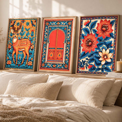 Traditional  Wall  Art Paintings for Living Room - Wall Poster With frames