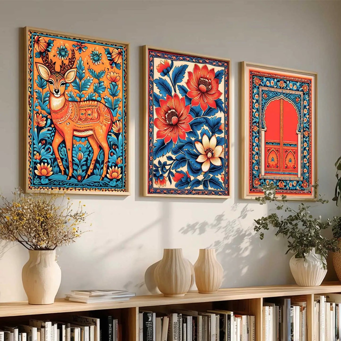 Traditional  Wall  Art Paintings for Living Room - Wall Poster With frames