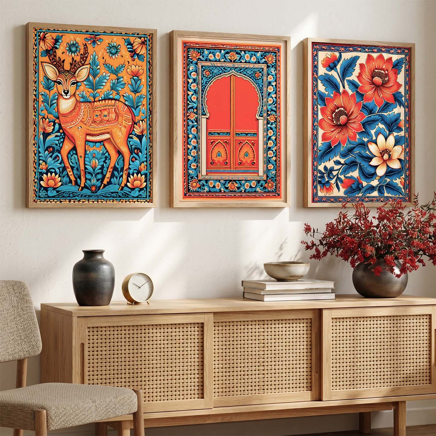 Traditional  Wall  Art Paintings for Living Room - Wall Poster With frames