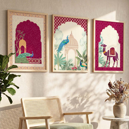 Madhubani  Wall  Art  Paintings for Living Room - Wall Poster With frames