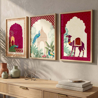 Madhubani  Wall  Art  Paintings for Living Room - Wall Poster With frames