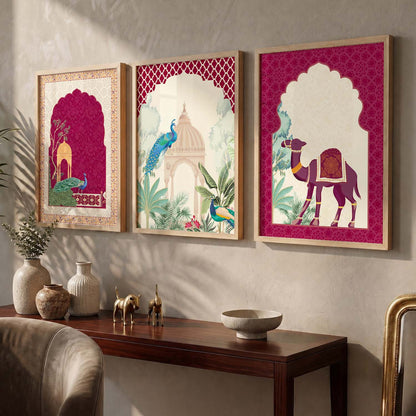 Madhubani  Wall  Art  Paintings for Living Room - Wall Poster With frames