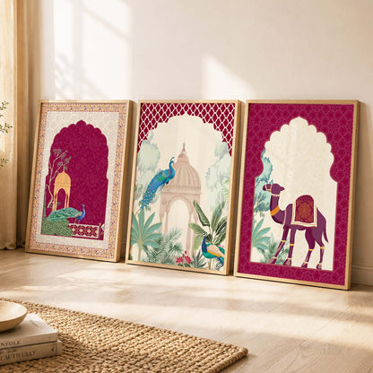 Madhubani  Wall  Art  Paintings for Living Room - Wall Poster With frames