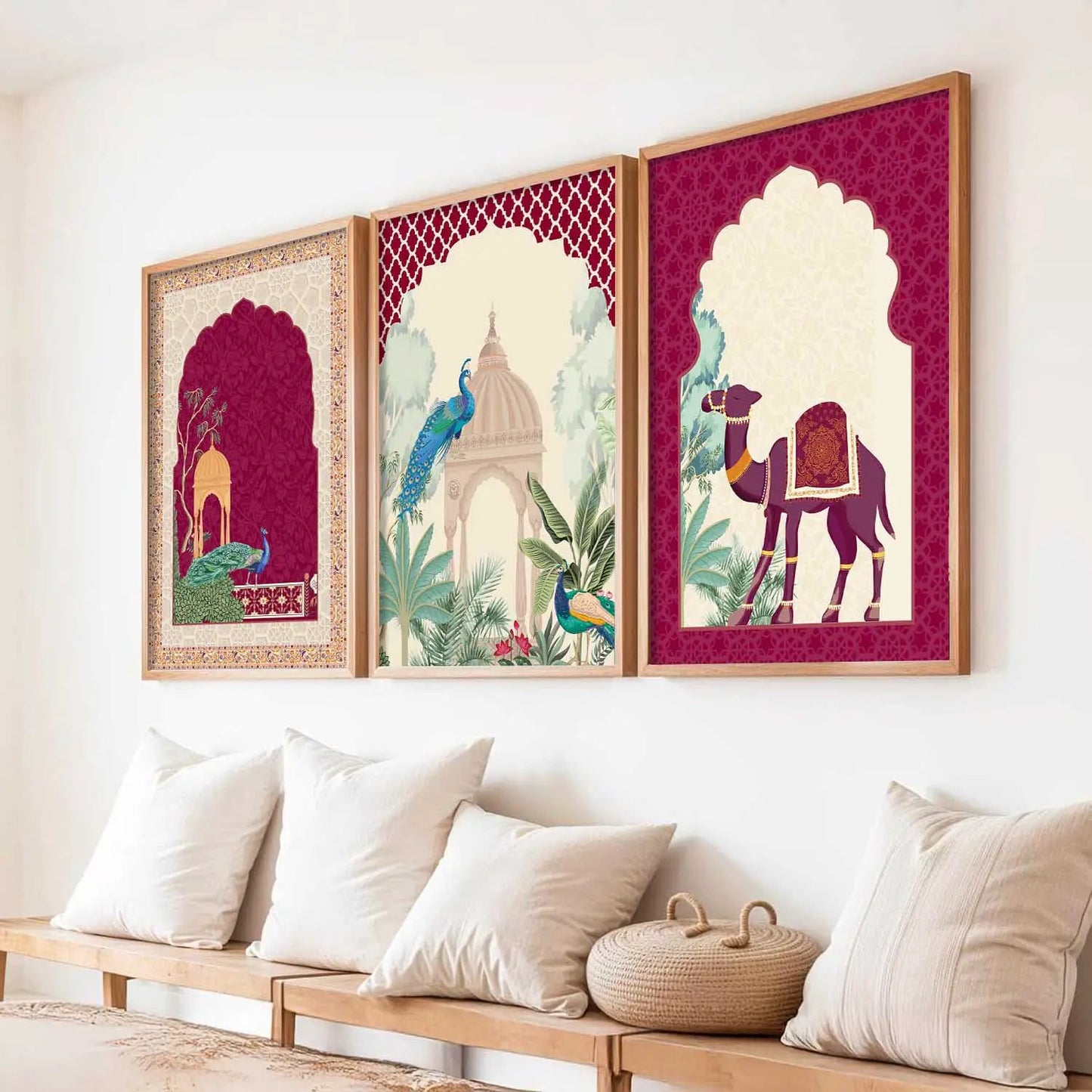 Madhubani  Wall  Art  Paintings for Living Room - Wall Poster With frames