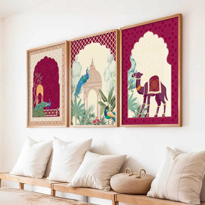 Madhubani  Wall  Art  Paintings for Living Room - Wall Poster With frames