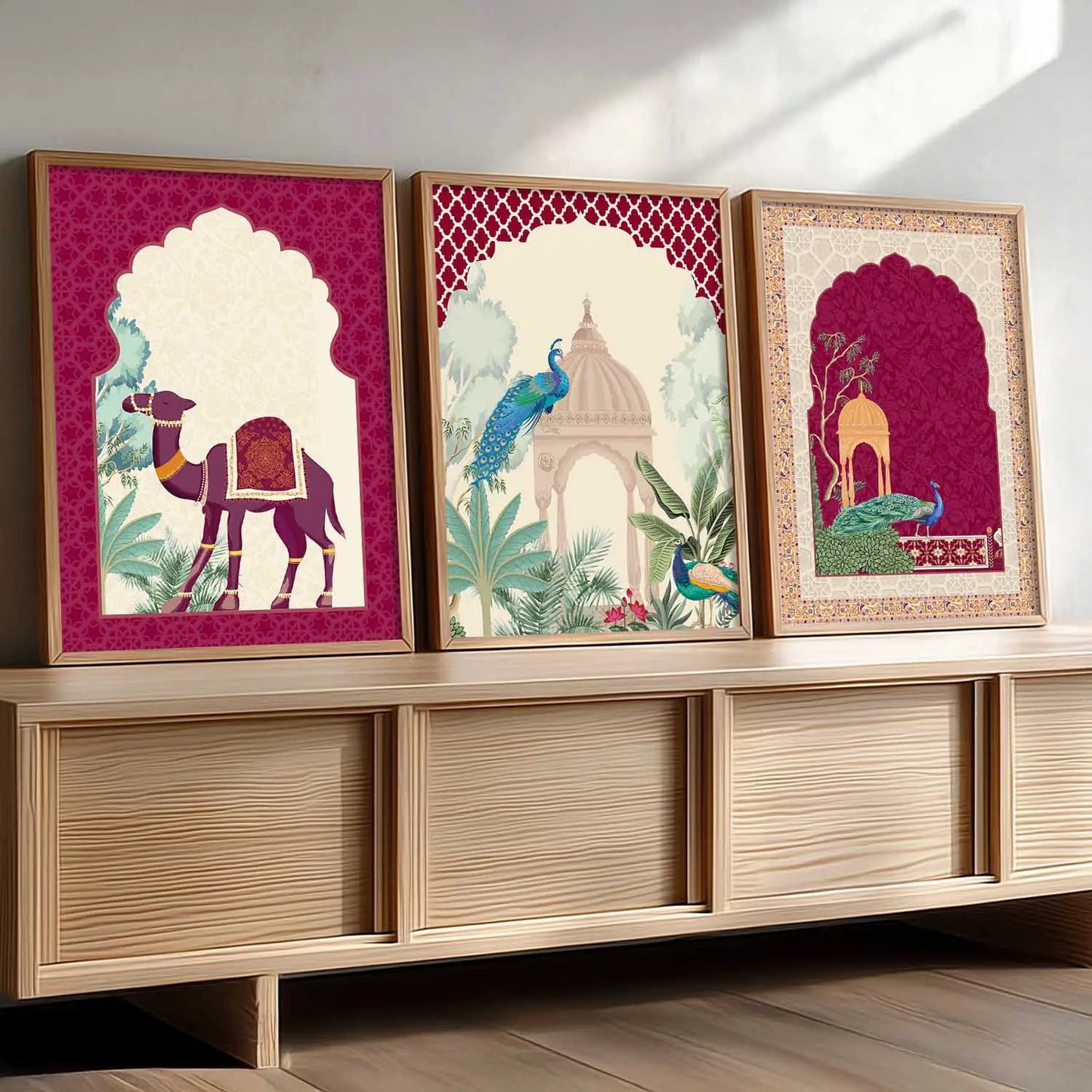 Madhubani  Wall  Art  Paintings for Living Room - Wall Poster With frames