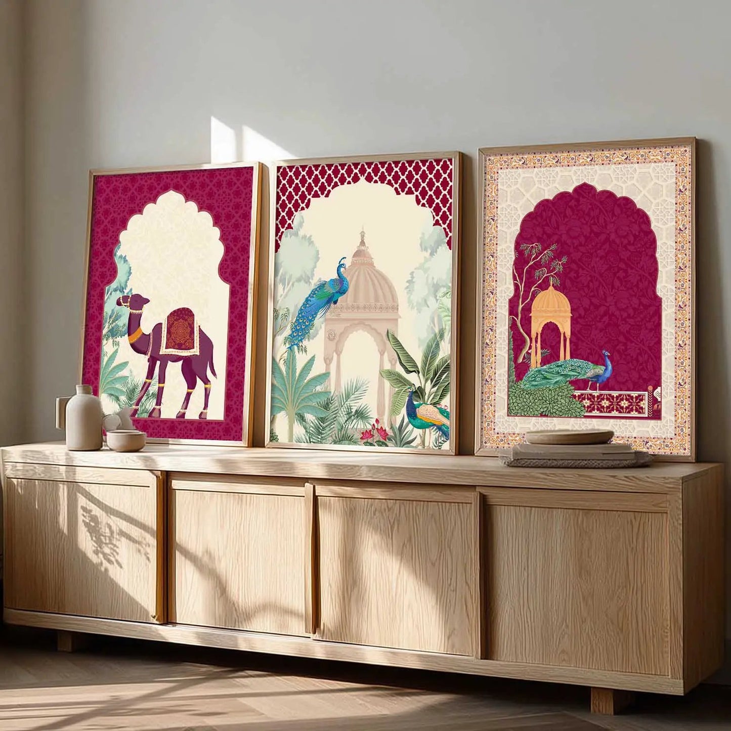 Madhubani  Wall  Art  Paintings for Living Room - Wall Poster With frames