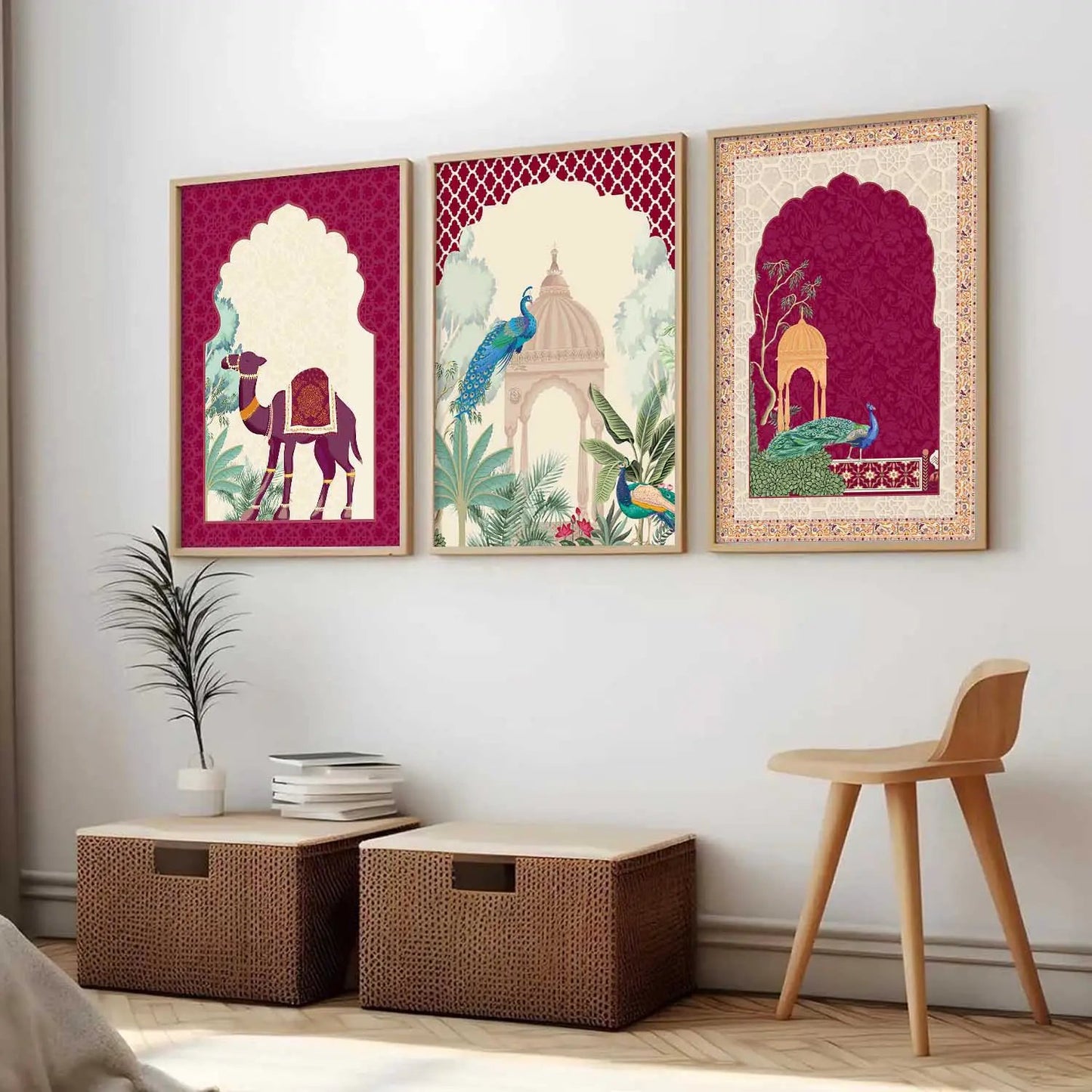 Madhubani  Wall  Art  Paintings for Living Room - Wall Poster With frames