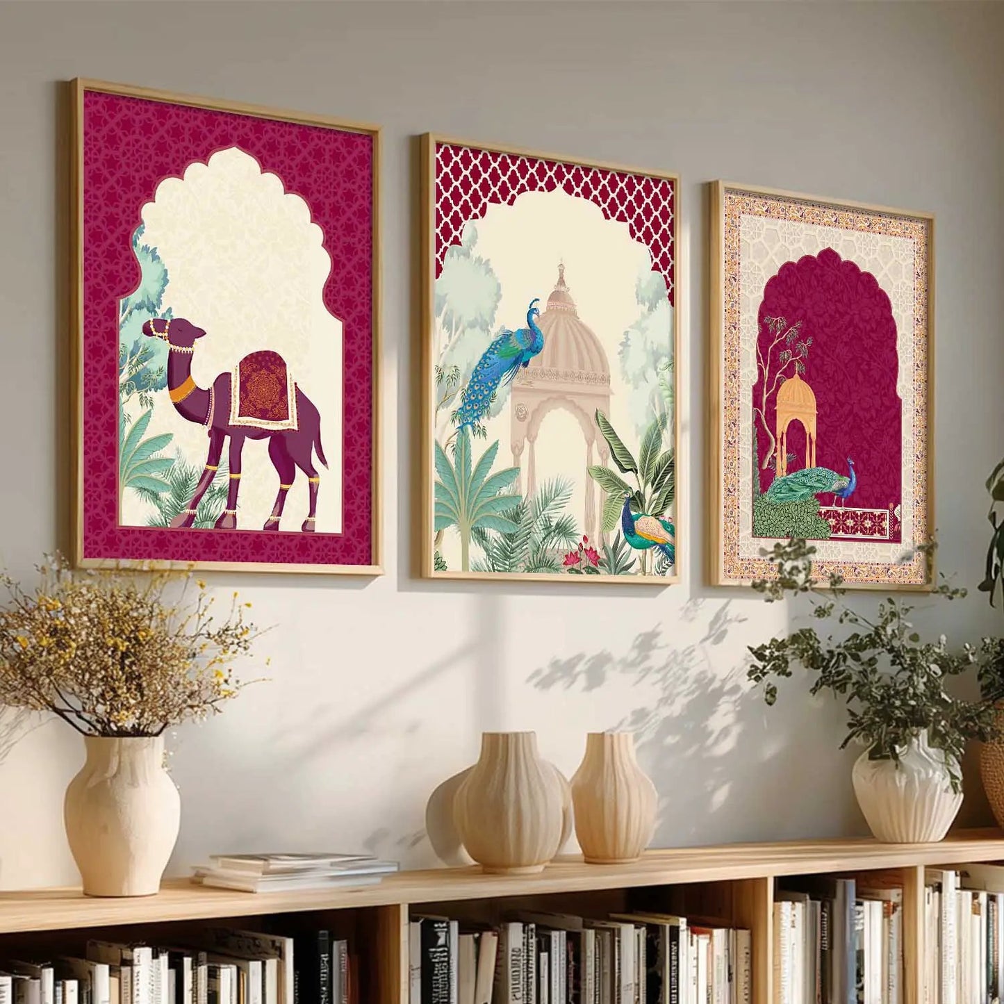 Madhubani  Wall  Art  Paintings for Living Room - Wall Poster With frames