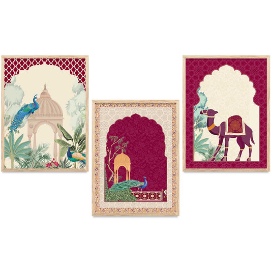Madhubani  Wall  Art  Paintings for Living Room - Wall Poster With frames