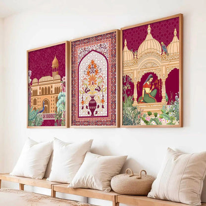 Madhubani   Wall   Art  Paintings for Living Room - Wall Poster With frames