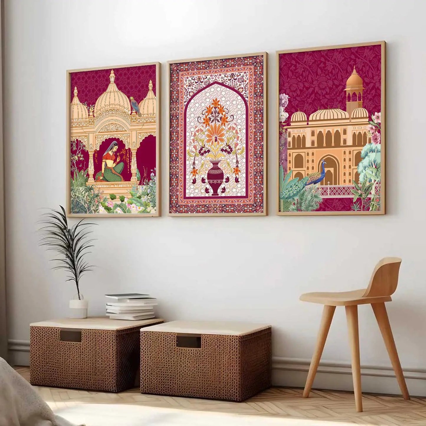 Madhubani   Wall   Art  Paintings for Living Room - Wall Poster With frames