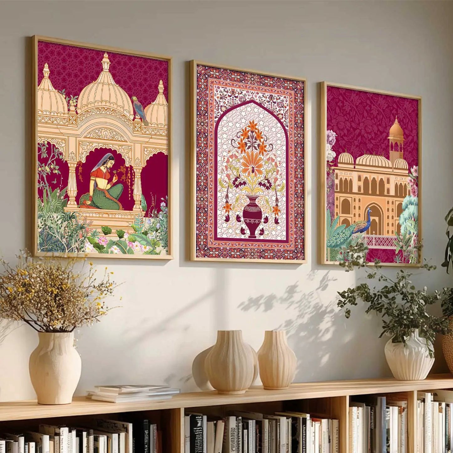 Madhubani   Wall   Art  Paintings for Living Room - Wall Poster With frames