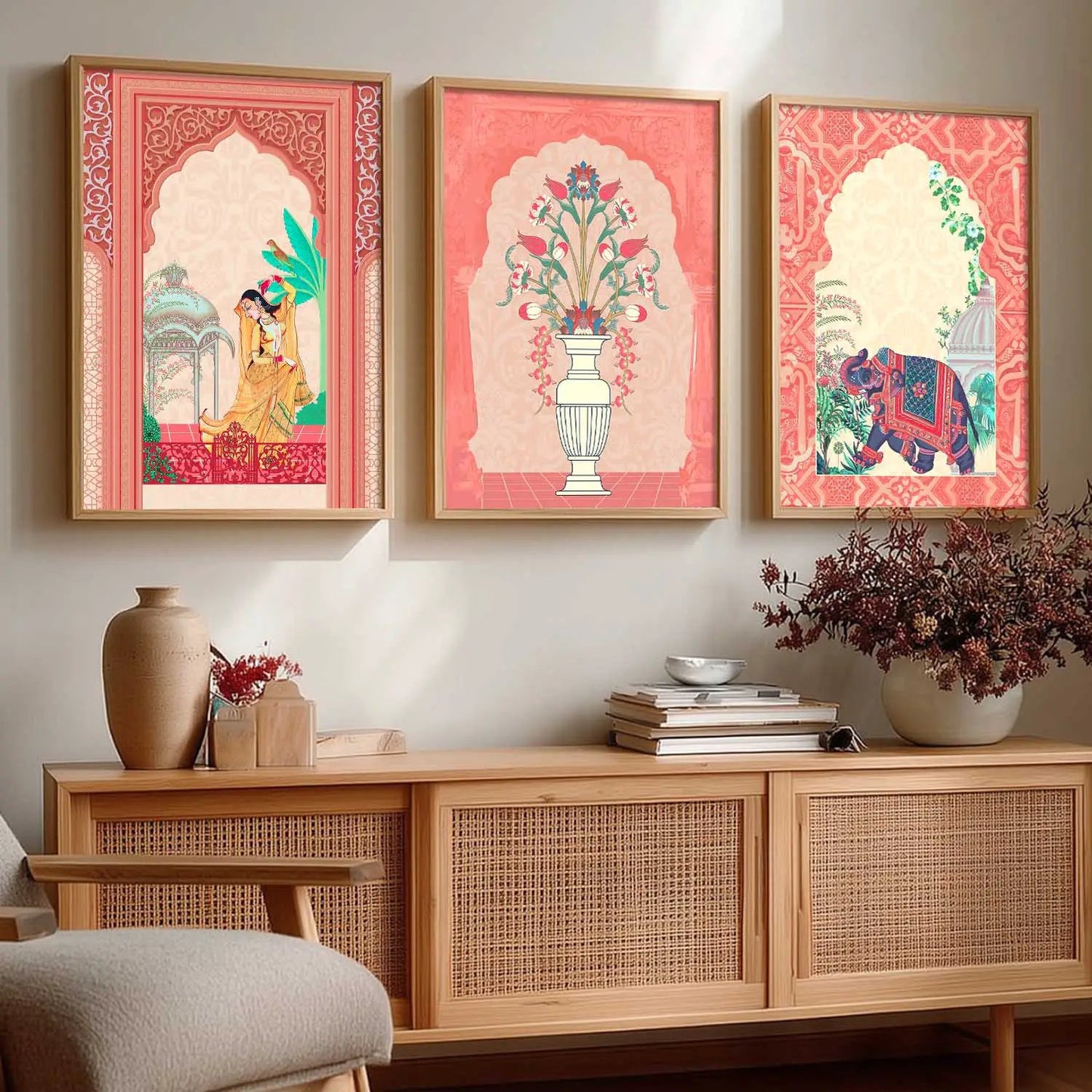 Madhubani    Wall   Art  Paintings for Living Room - Wall Poster With frames