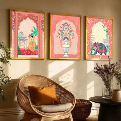 Madhubani    Wall   Art  Paintings for Living Room - Wall Poster With frames
