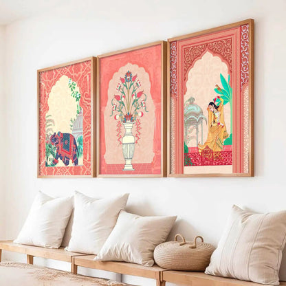 Madhubani    Wall   Art  Paintings for Living Room - Wall Poster With frames