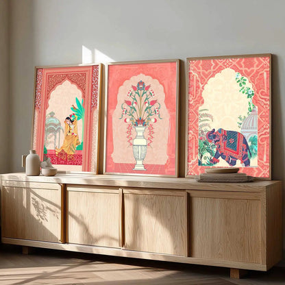 Madhubani    Wall   Art  Paintings for Living Room - Wall Poster With frames