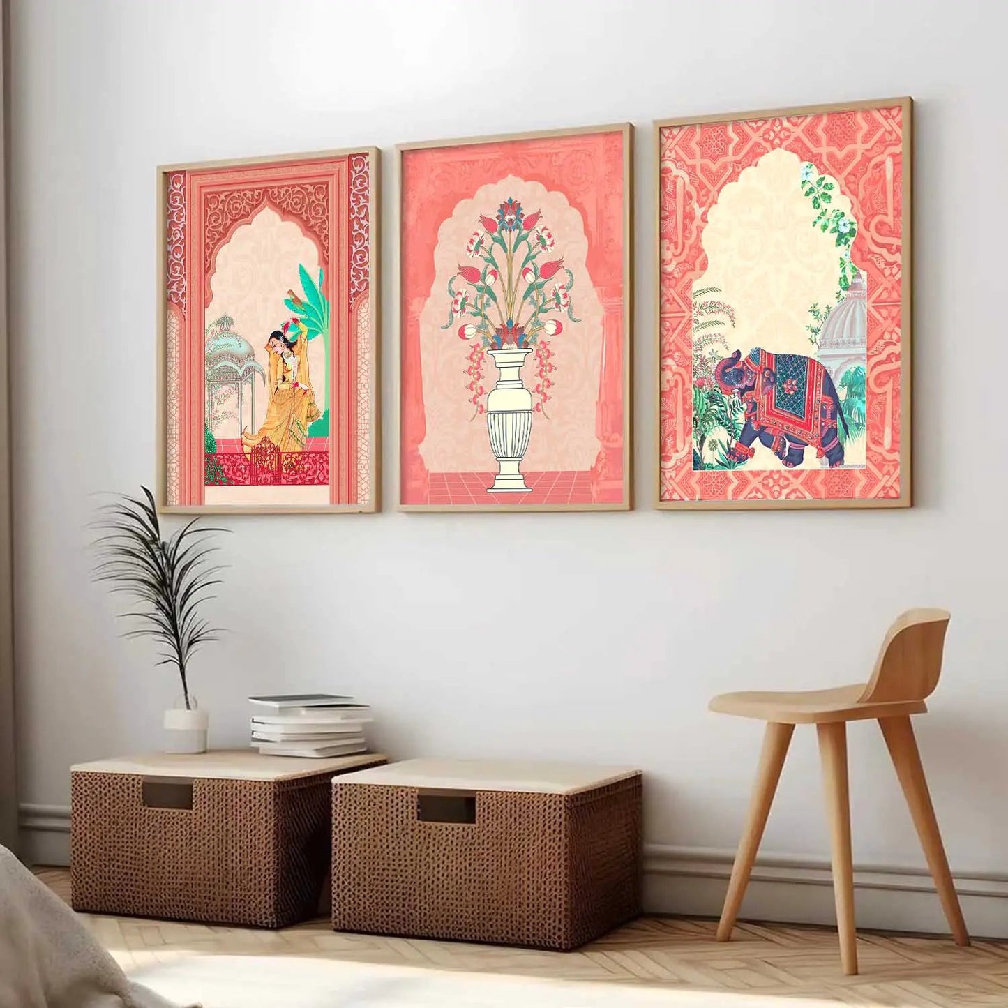 Madhubani    Wall   Art  Paintings for Living Room - Wall Poster With frames