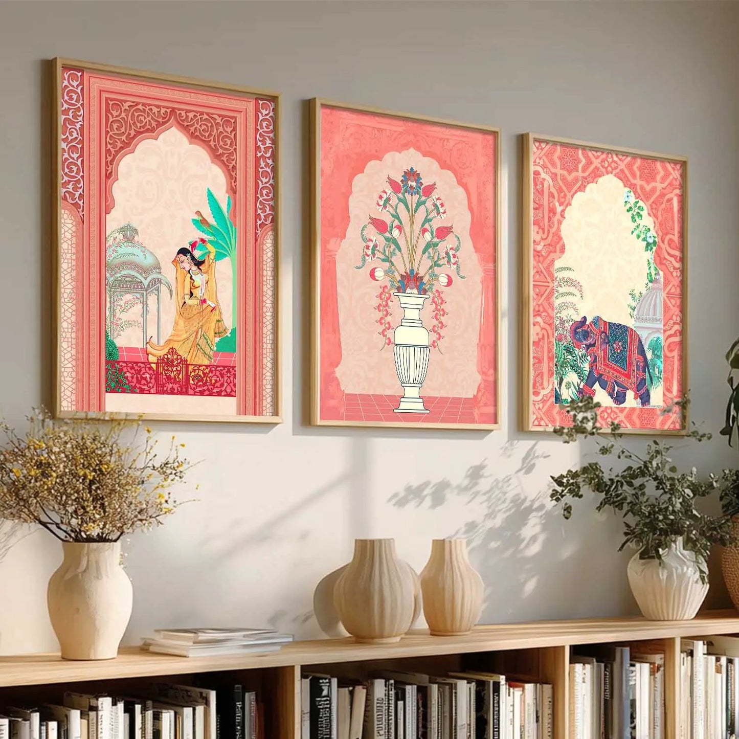 Madhubani    Wall   Art  Paintings for Living Room - Wall Poster With frames