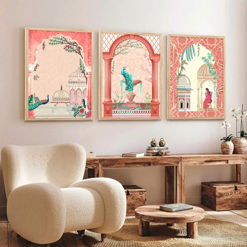 Madhubani  Wall Art Paintings for Living Room - Wall Poster With frames