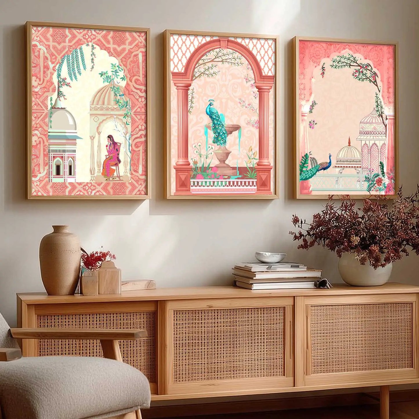 Madhubani  Wall Art Paintings for Living Room - Wall Poster With frames