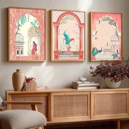 Madhubani  Wall Art Paintings for Living Room - Wall Poster With frames