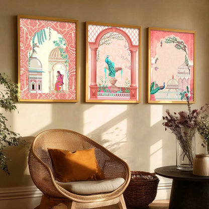 Madhubani  Wall Art Paintings for Living Room - Wall Poster With frames