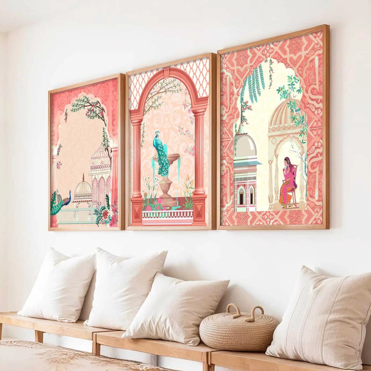 Madhubani  Wall Art Paintings for Living Room - Wall Poster With frames
