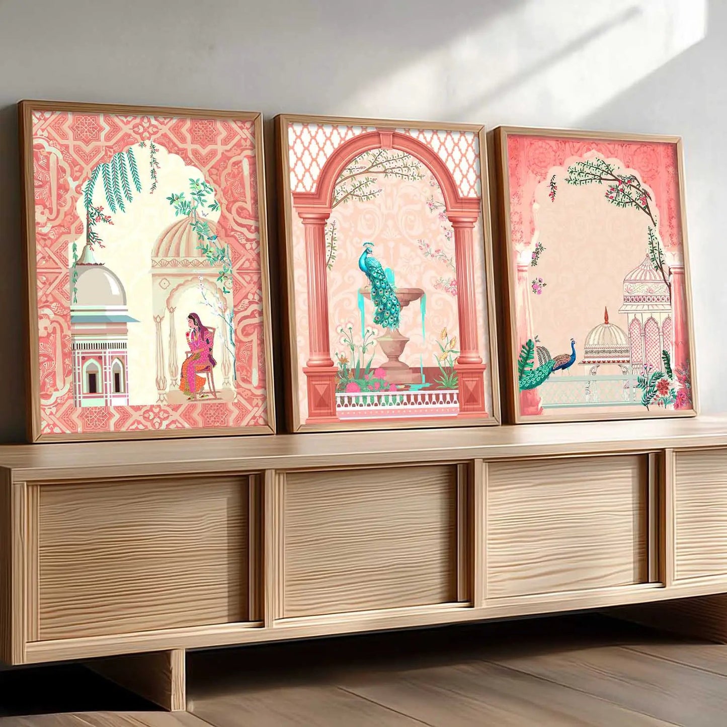 Madhubani  Wall Art Paintings for Living Room - Wall Poster With frames