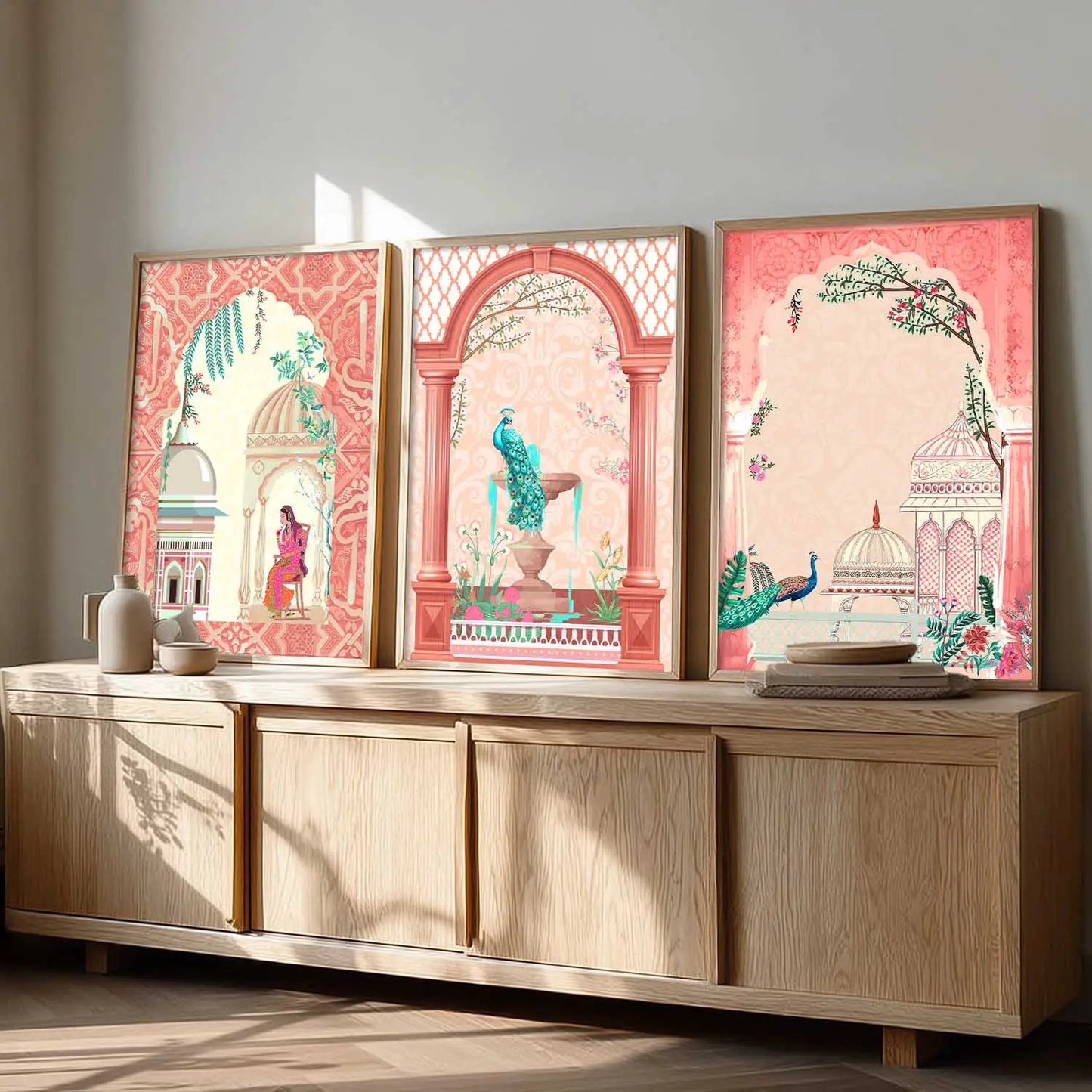 Madhubani  Wall Art Paintings for Living Room - Wall Poster With frames