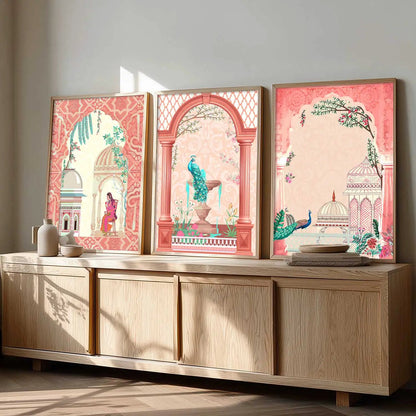 Madhubani  Wall Art Paintings for Living Room - Wall Poster With frames