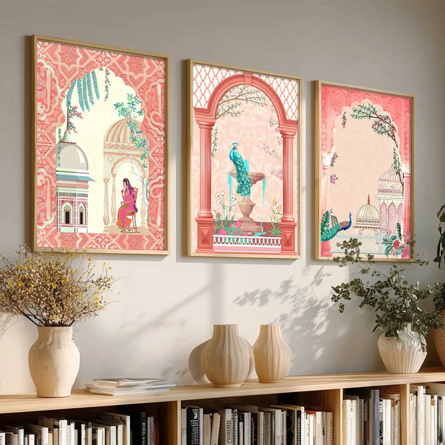 Madhubani  Wall Art Paintings for Living Room - Wall Poster With frames