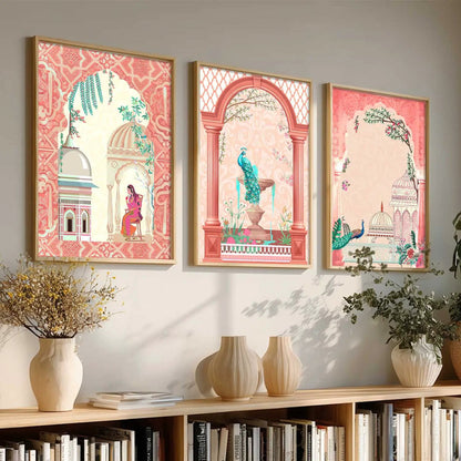Madhubani  Wall Art Paintings for Living Room - Wall Poster With frames