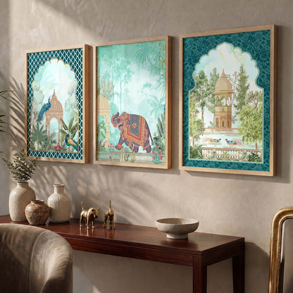 Madhubani  Wall  Art Paintings for Living Room - Wall Poster With frames