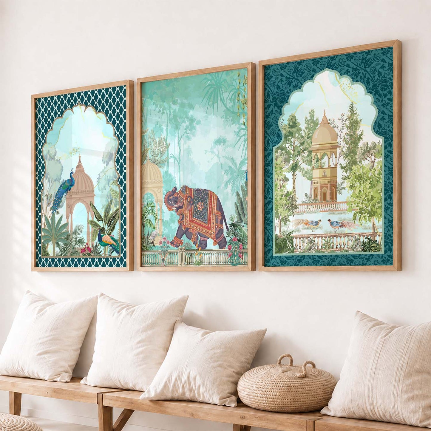 Madhubani  Wall  Art Paintings for Living Room - Wall Poster With frames